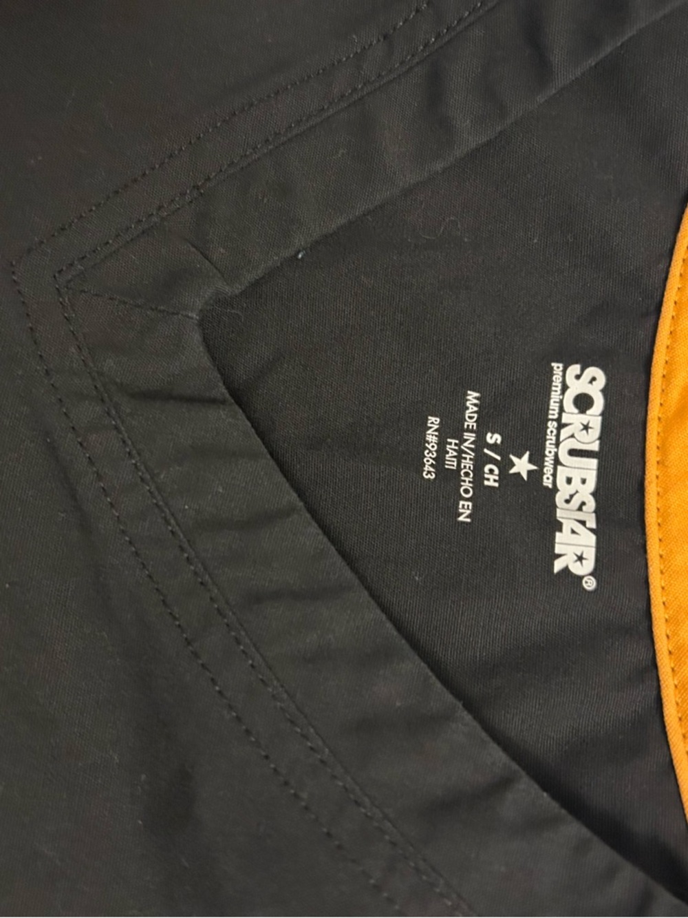 Scrub star black scrub set